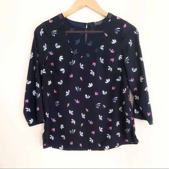 The Limited Tops - The Limited Floral swing blouse